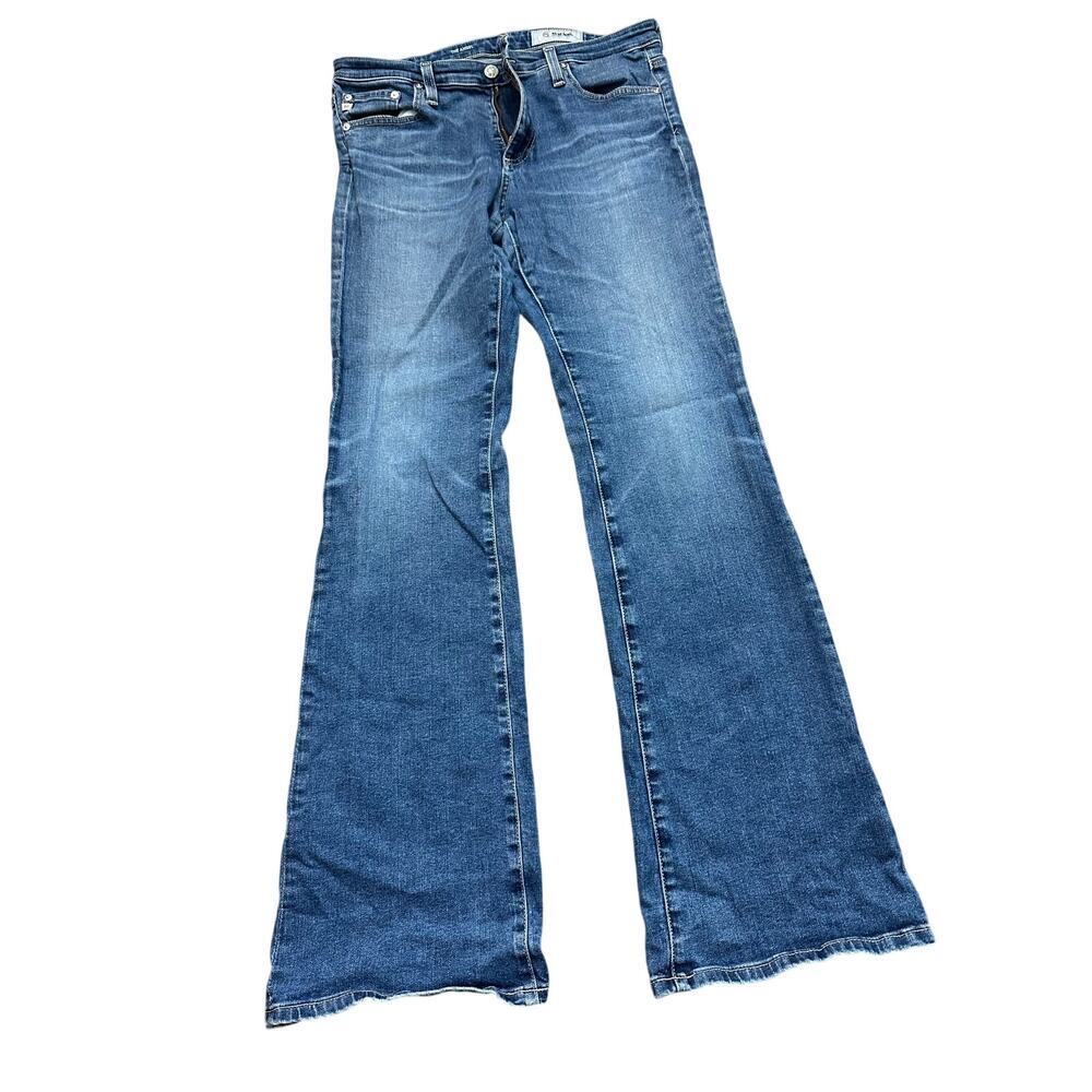Adriano Goldschmied Bootcut Jeans High Rise The Andel Cotton Blend Blue Size 30